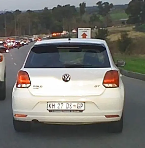 White Volkswagen Polo