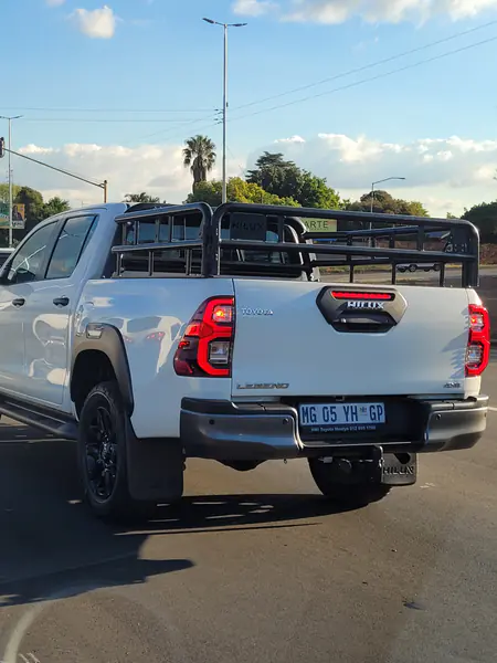 White Toyota Hilux