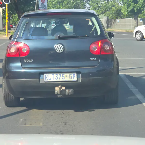 Blue Volkswagen Golf